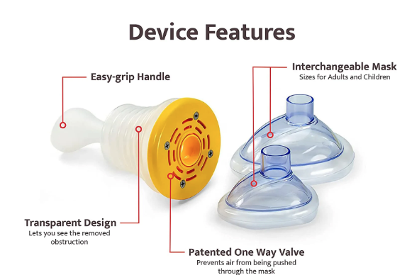 AntiChoke First Aid Choking Relief Device