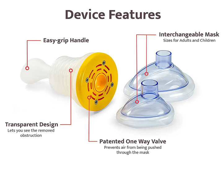 AntiChoke First Aid Choking Relief Device