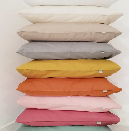 Set of 2 Casual Pillowcases – 100% Cotton, 144 Thread Count, Made in Spain