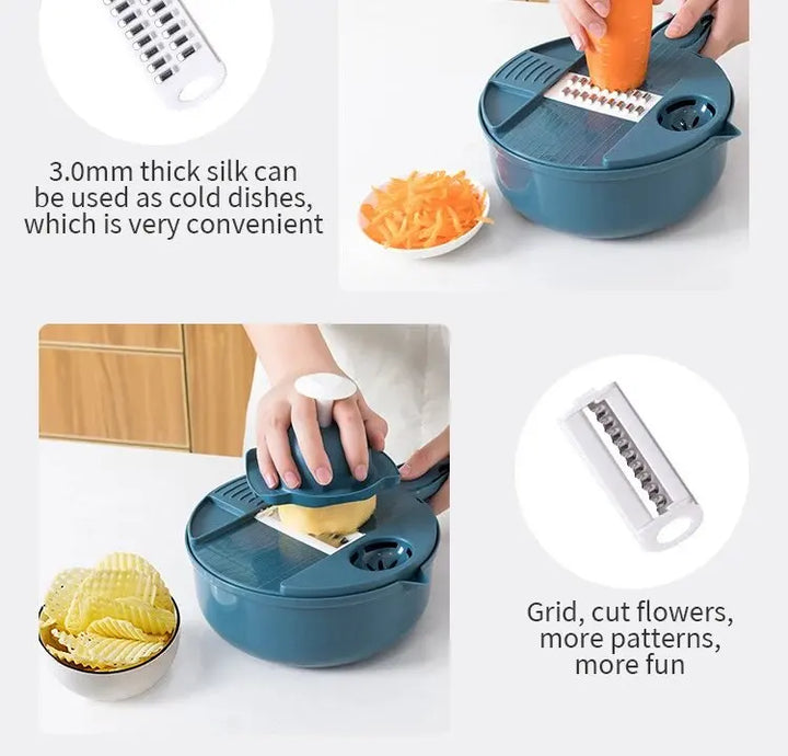 Eco-Friendly Multifunctional Vegetable Cutter & Grater