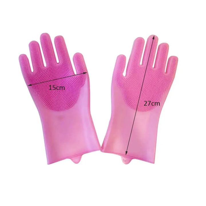 Soft Silicone Pet Clean and Bath Brush Gloves