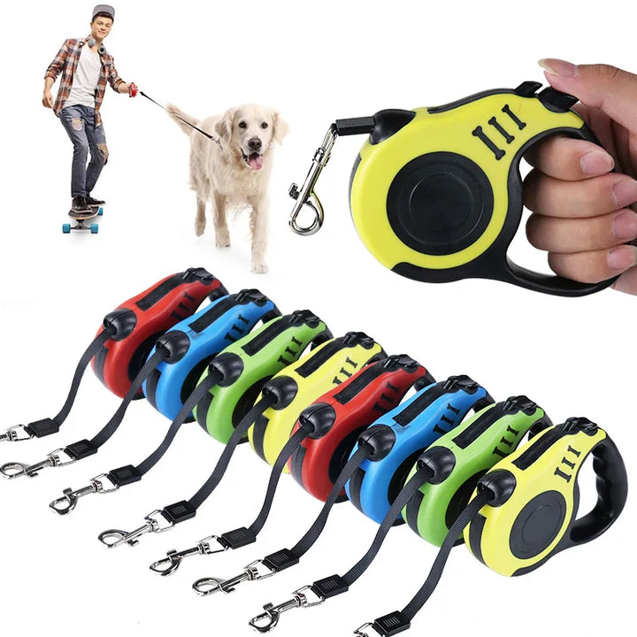 Retractable Dog Leash - 3m/5m Flexible Traction Rope