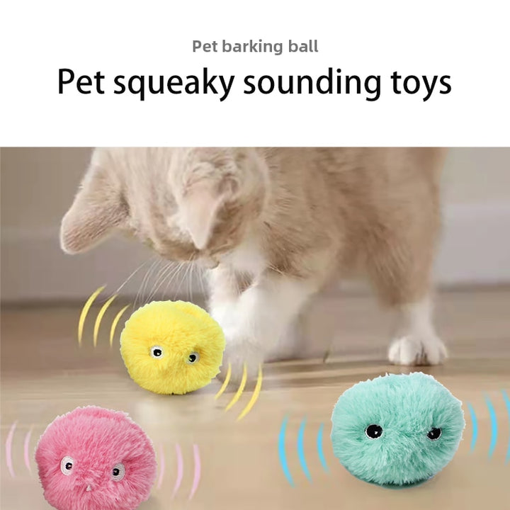 Interactive Catnip Sounding Toy Balls - (1 un or 3 Pack or Menthol ball)