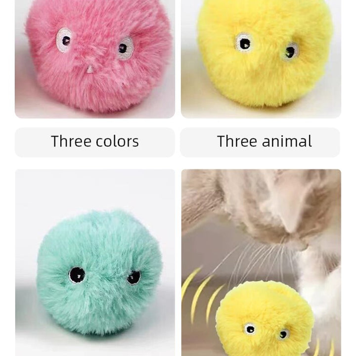 Interactive Catnip Sounding Toy Balls - (1 un or 3 Pack or Menthol ball)