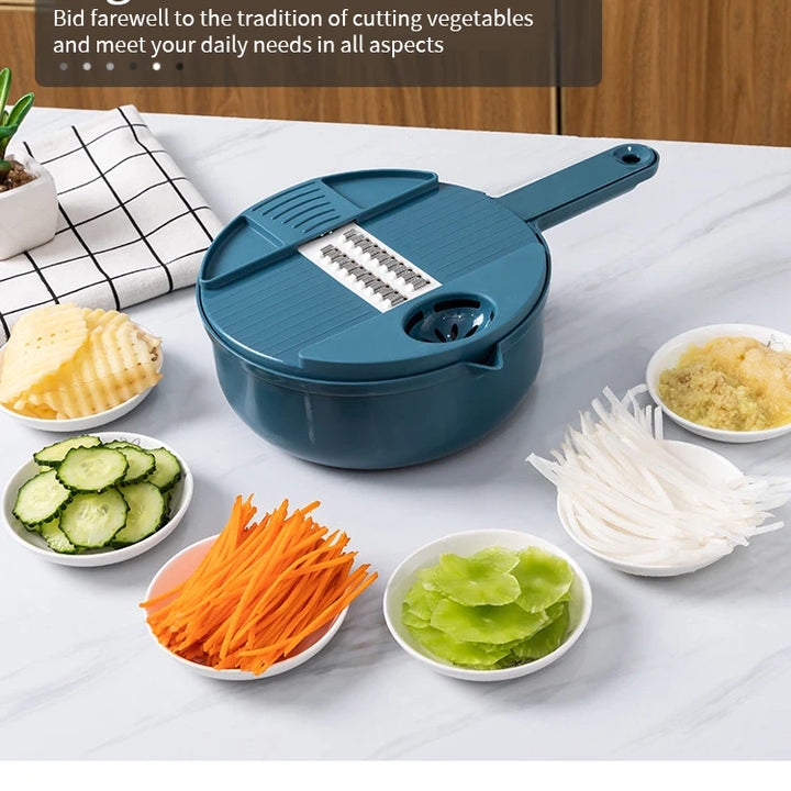 Eco-Friendly Multifunctional Vegetable Cutter & Grater