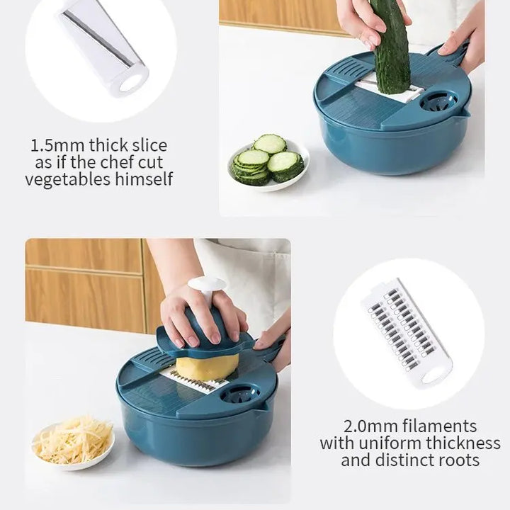 Eco-Friendly Multifunctional Vegetable Cutter & Grater