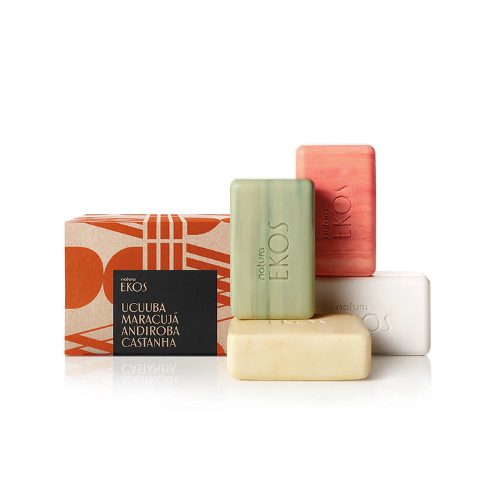 Ekos Multipack Bar Soap Set: Ucuuba Chestnut Andiroba Passion Fruit