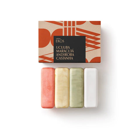 Ekos Multipack Bar Soap Set: Ucuuba Chestnut Andiroba Passion Fruit