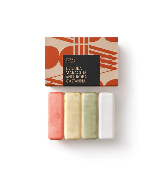 Ekos Multipack Bar Soap Set: Ucuuba Chestnut Andiroba Passion Fruit